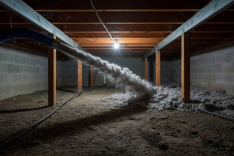 Blown Insulation Installation in Bastrop, TX